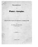 Emendationen zu Plato's Gorgias by Robert Adolph Morstadt