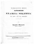 Quaestionum Platonicarum specimen alterum commentationem tertiam continens in libr. De rep. II, 20. III, 3. IV, 21 V, 8 by August Gotthilf Gernhard