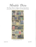Mirabile Dictu: The Bryn Mawr College Library Newsletter 2 (1998) by Bryn Mawr College Library