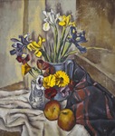 Still Life with Irises by Georg von Peschke